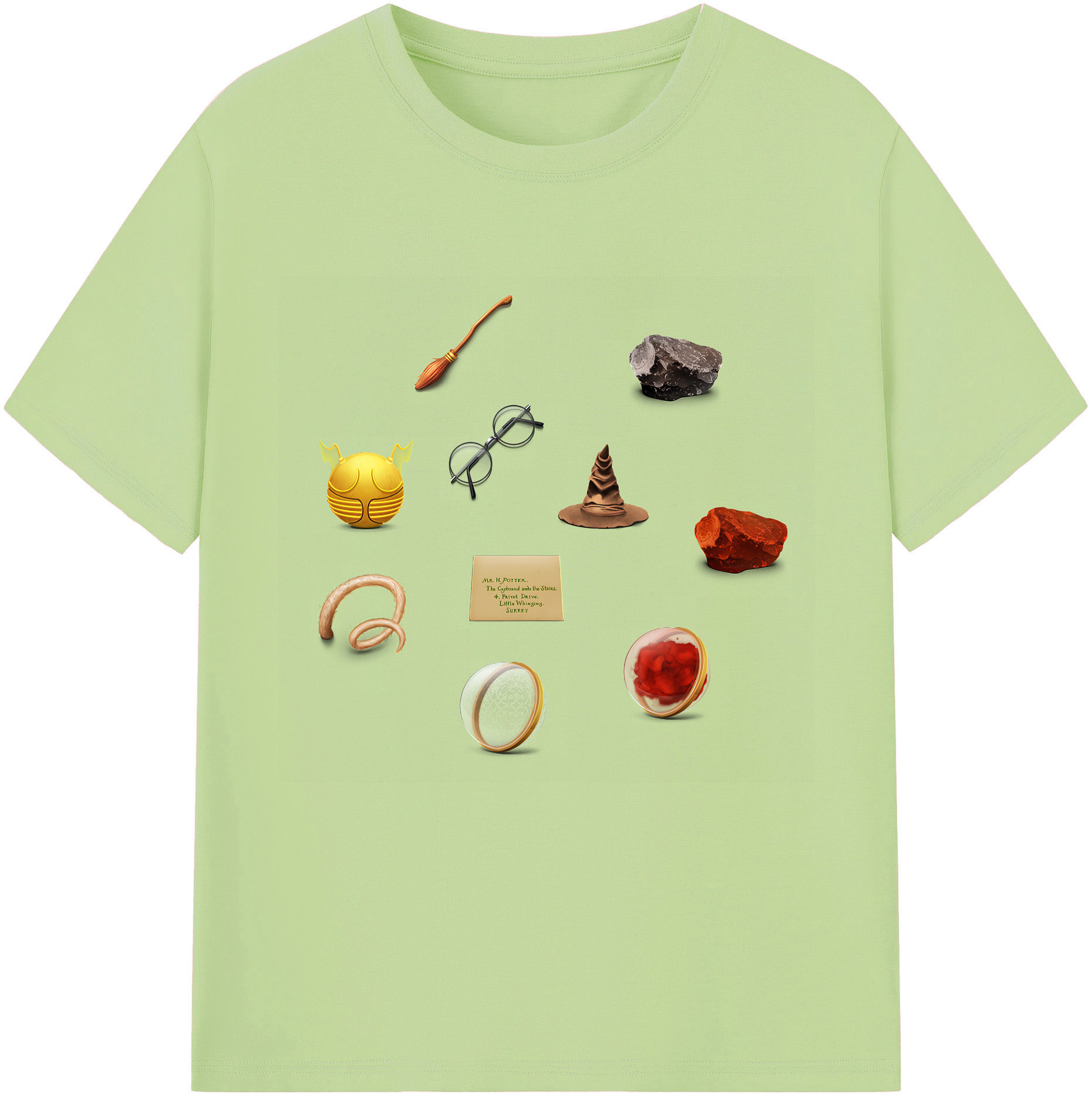 （画像用） Harry Potter ハリー・ポッターシリーズ 綿100％半袖Tシャツ（フロントプリント）
